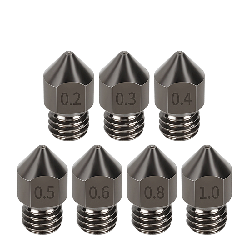 3D Printer Hotend Kit - Super Hardened Steel Nozzle MK8 5Pcs/Lots