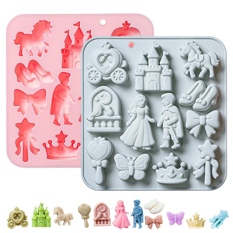 3D Printing Model Free - 12 Cavity Prince, Princess Silicone Mold