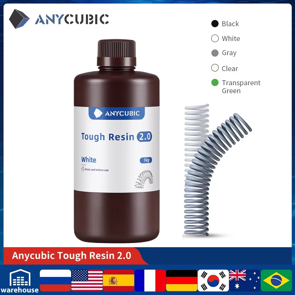 Glue For 3D Printing - ANYCUBIC Flexible Tough Resin 2.0 405nm