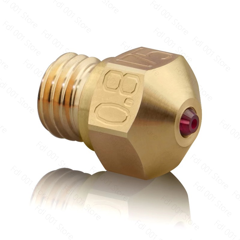 3D Printer Nozzle Brass - Ultra Wear Resistant Ruby Nozzle MK8
