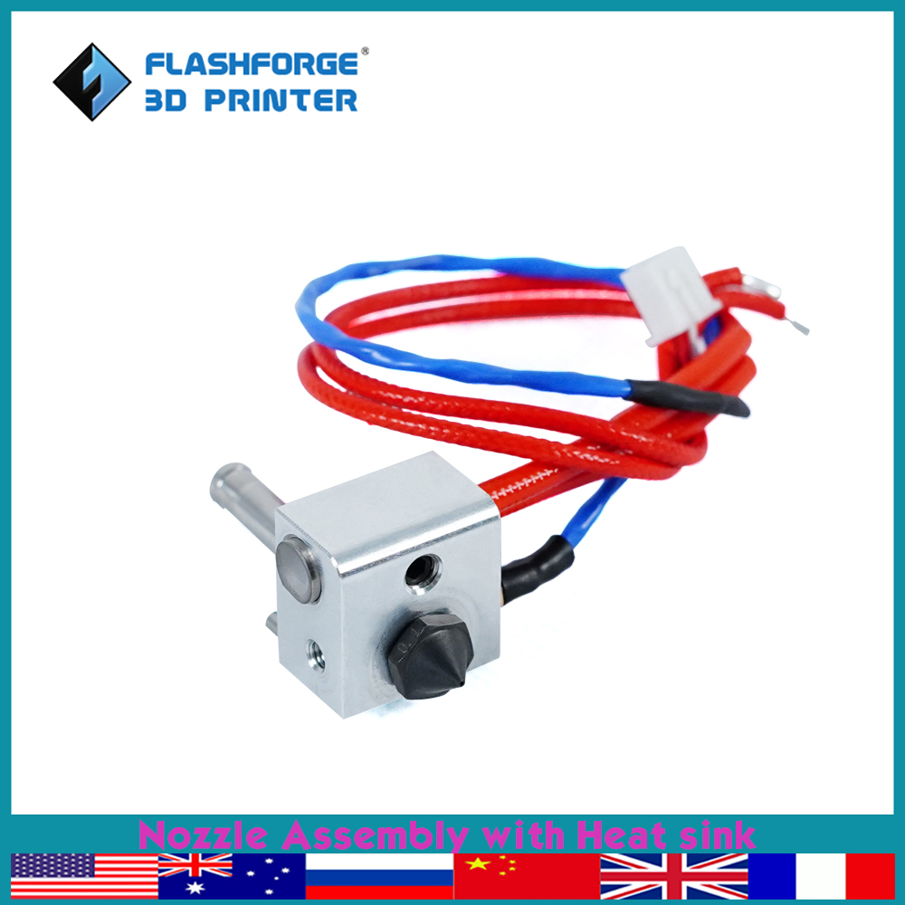Nozzle 0.4Mm Hardened - FLASHFORGE Nozzle Assembly with Heat Sink