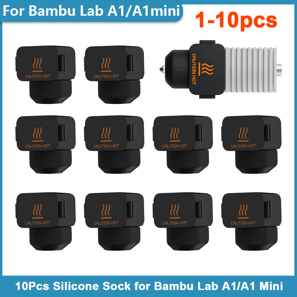3D Printer Hotend Kit - 10Pcs Silicone Sock for Bambu Lab