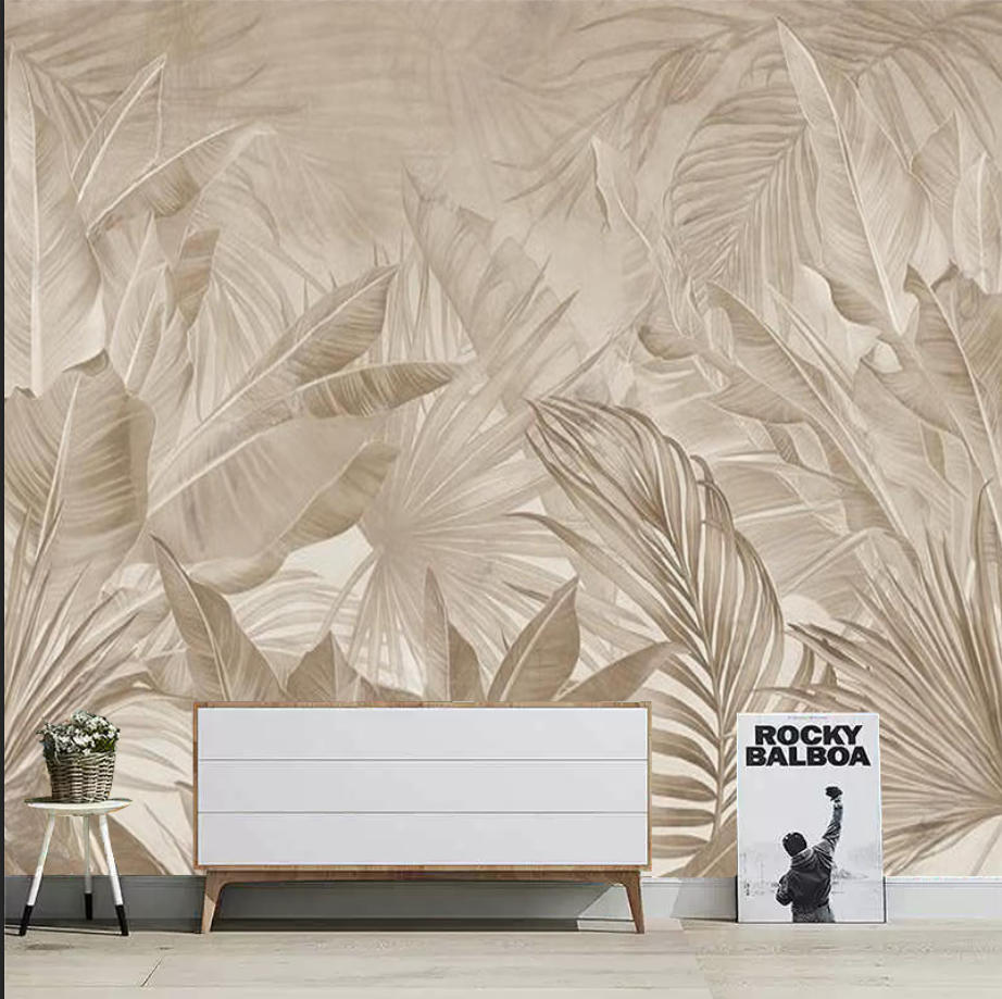 3D Printing Heat Resistant Material - Customized Wallpaper Tropical Plants Bananas Leaves