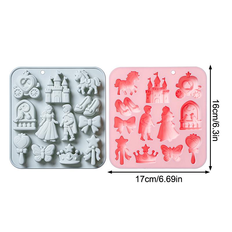 3D Printing Model Free - HOT!12 Cavity Prince, Princess Silicone Mold