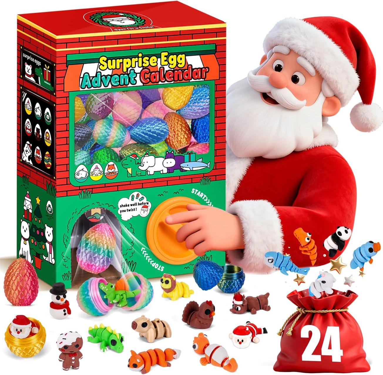 3D Printing Model Free - 24pcs 3D Printed Surprise Egg Blind