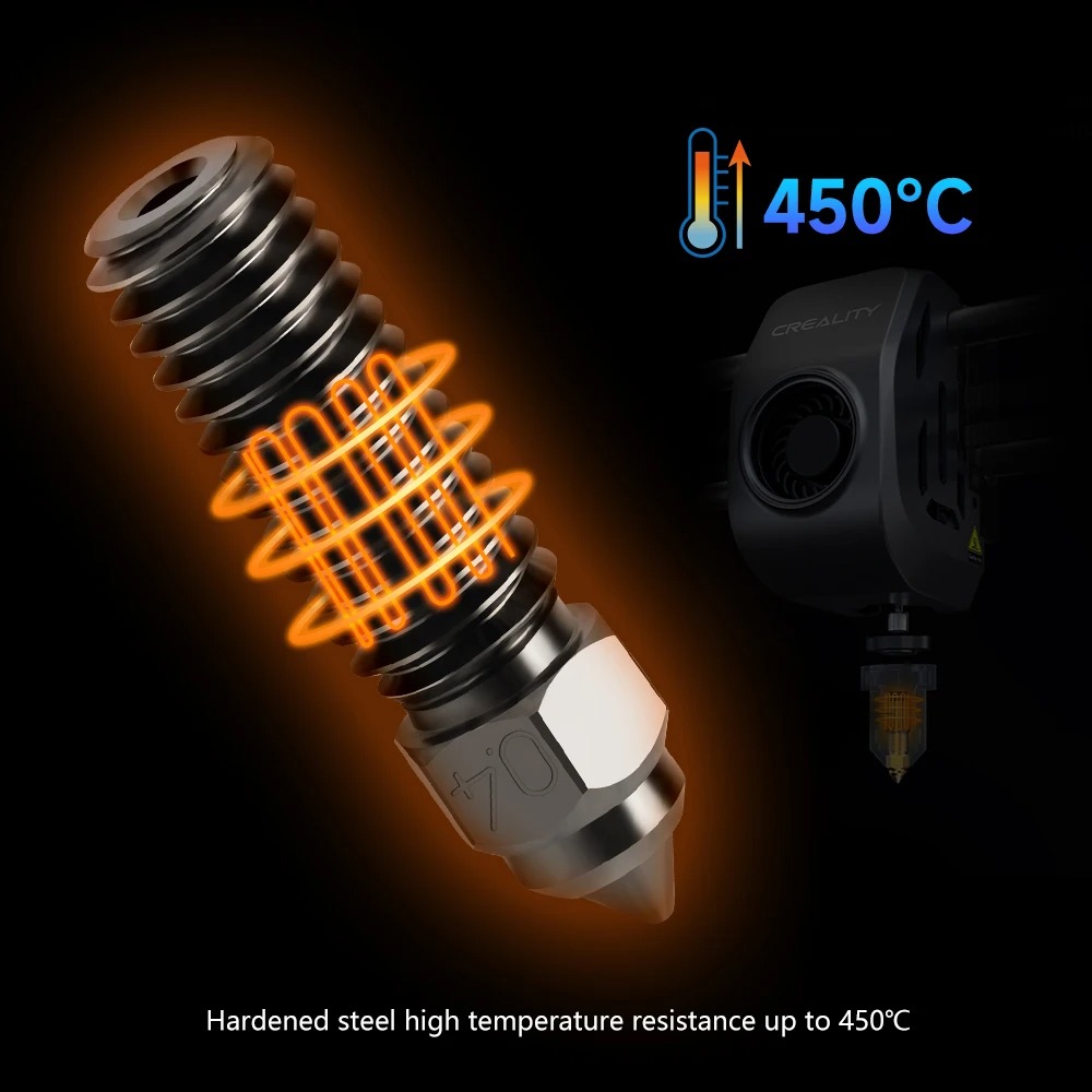 Creality K1 Hardened Steel Noz - 3D Printer Nozzle Brass ulasan dan harga