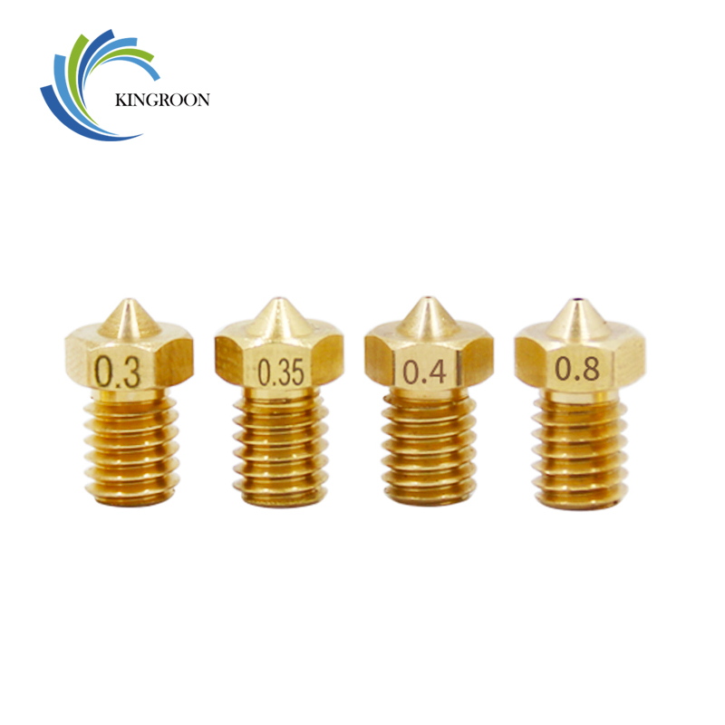 5pcs/lot V5 V6 Nozzle 0.2 0.25 - 3D Printer Nozzle Brass ulasan dan harga
