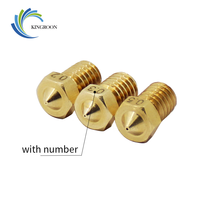 5pcs/lot V5 V6 Nozzle 0.2 0.25 - 3D Printer Nozzle Brass ulasan dan harga