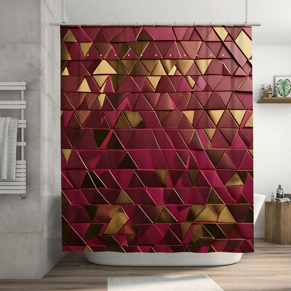 Luxury 3D Triangle Shower Curt - 3D Printing Aliexpress ulasan dan harga