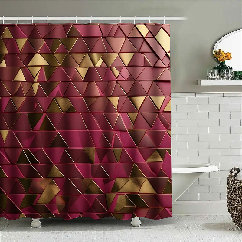 Luxury 3D Triangle Shower Curt - 3D Printing Aliexpress ulasan dan harga