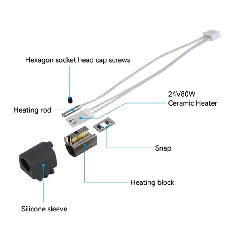 2Pcs for 3 Max Hotend Assembly - 3D Printer Hotend Kit ulasan dan harga
