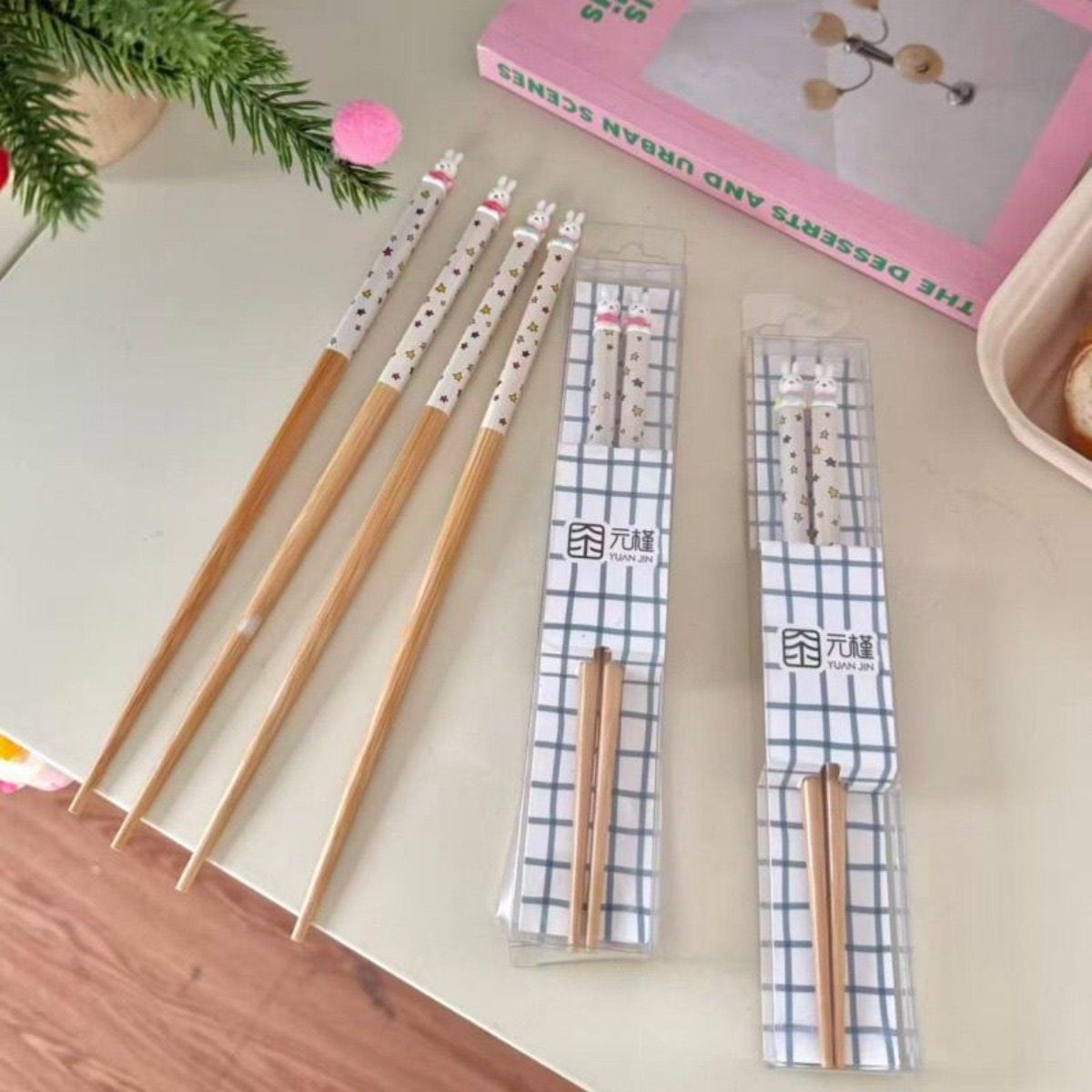 Kawaii Miffy Rabbit Chopsticks - 3D Printing Bambu ulasan dan harga