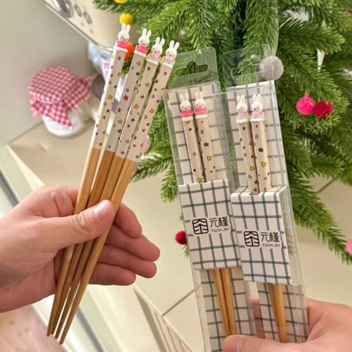 Kawaii Miffy Rabbit Chopsticks - 3D Printing Bambu ulasan dan harga