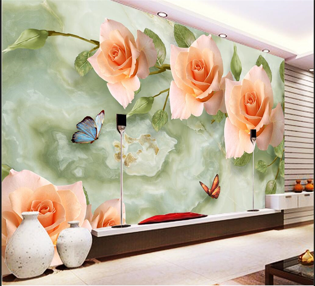 Custom Size Wallpaper Rose Bra - 3D Printing Heat Resistant Material ulasan dan harga