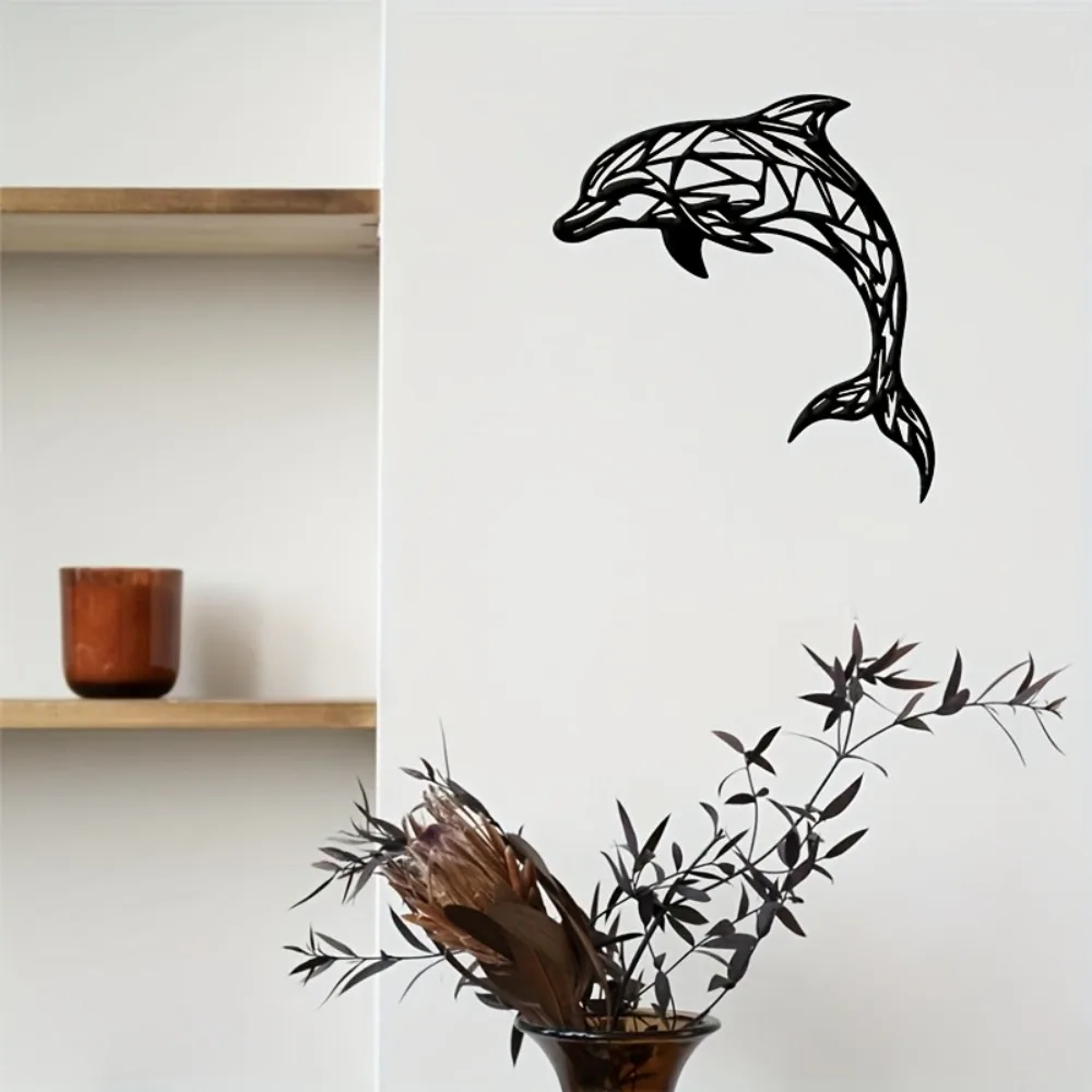 Metal Dolphin Wall Art Sculptu - 3D Printing Objects ulasan dan harga