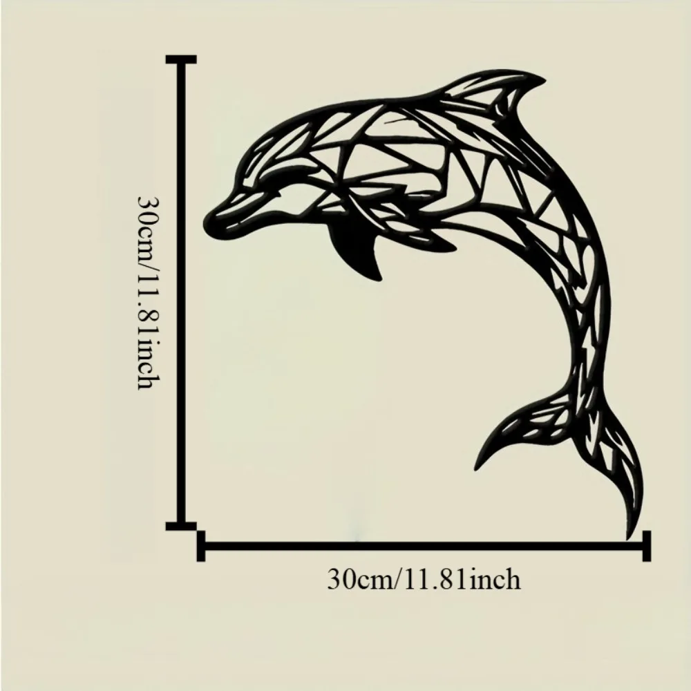 Metal Dolphin Wall Art Sculptu - 3D Printing Objects ulasan dan harga