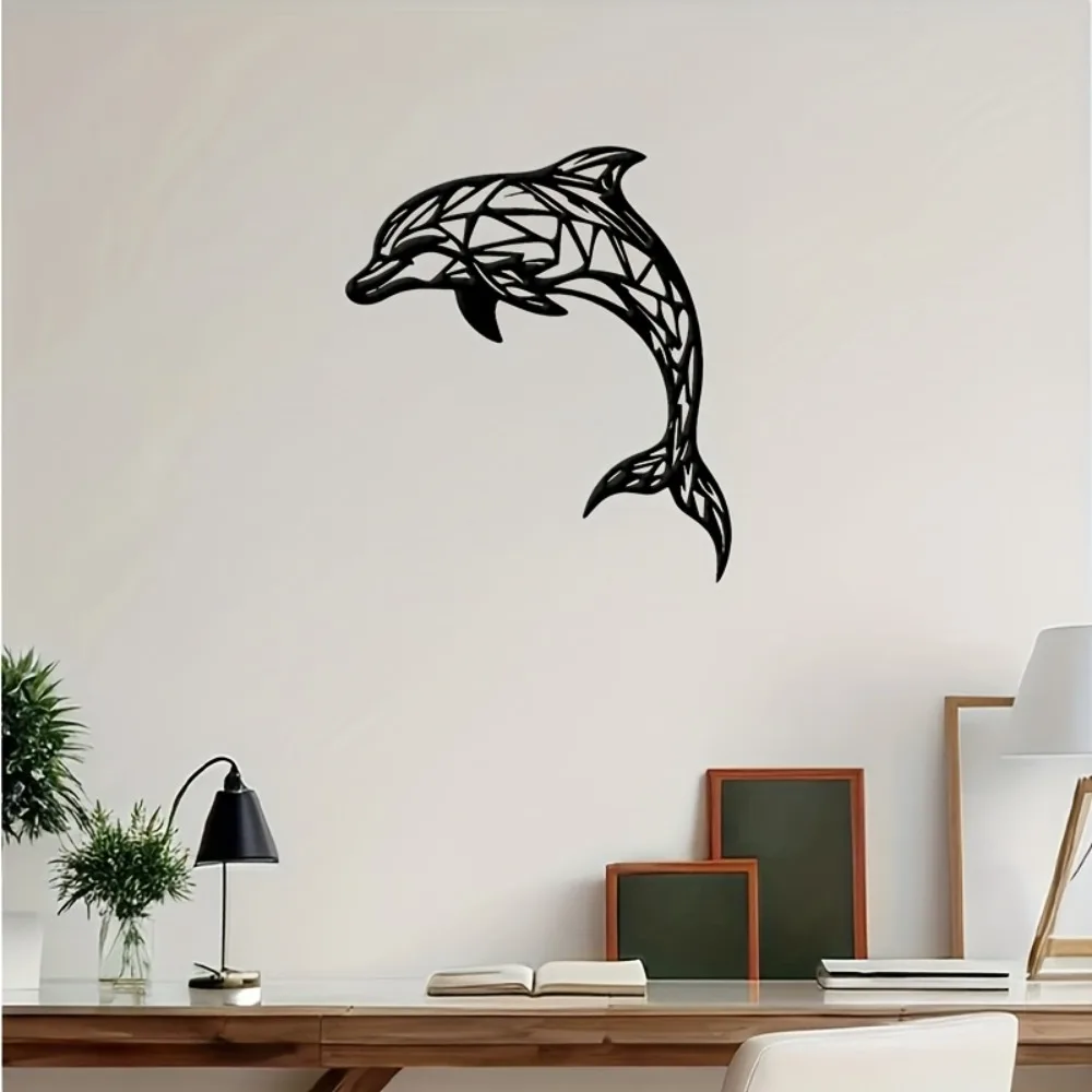 Metal Dolphin Wall Art Sculptu - 3D Printing Objects ulasan dan harga