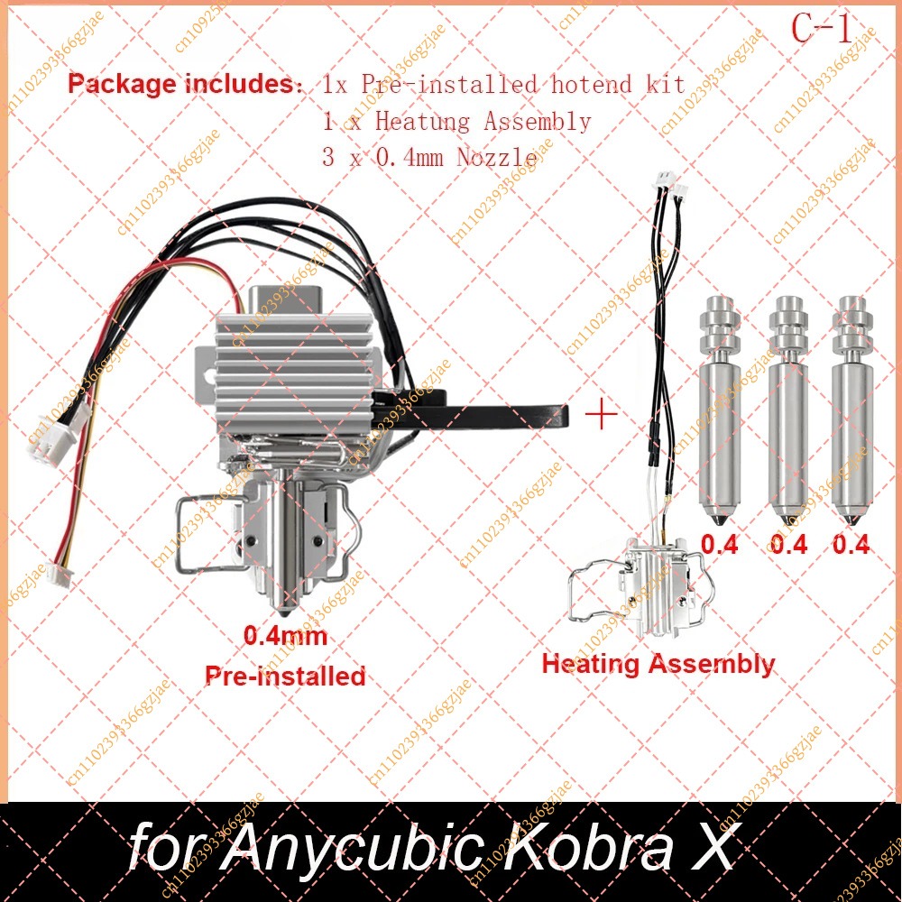 0.4mm Pre-Installed Hotend Kit - 3D Printer Hotend Kit ulasan dan harga