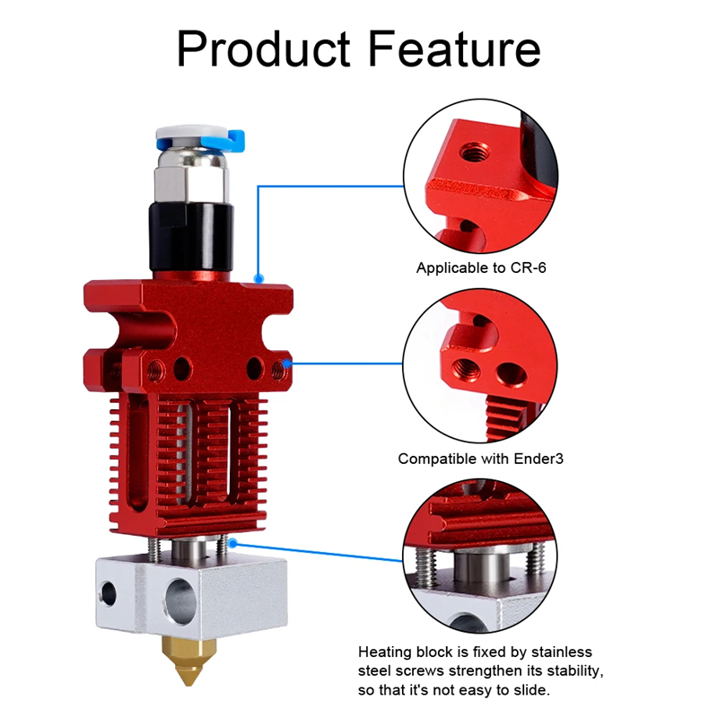 3D Printer Parts CR6 SE J-head - 3D Printing Ender ulasan dan harga