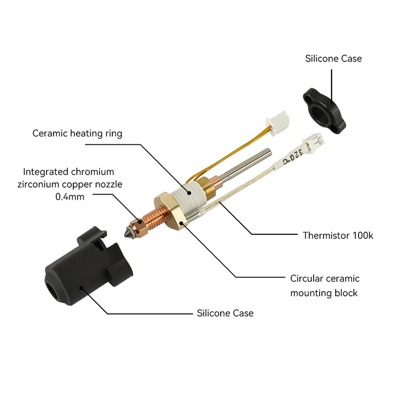 For Creality K1 K1C Nozzle K1  - 3D Printing Ender ulasan dan harga
