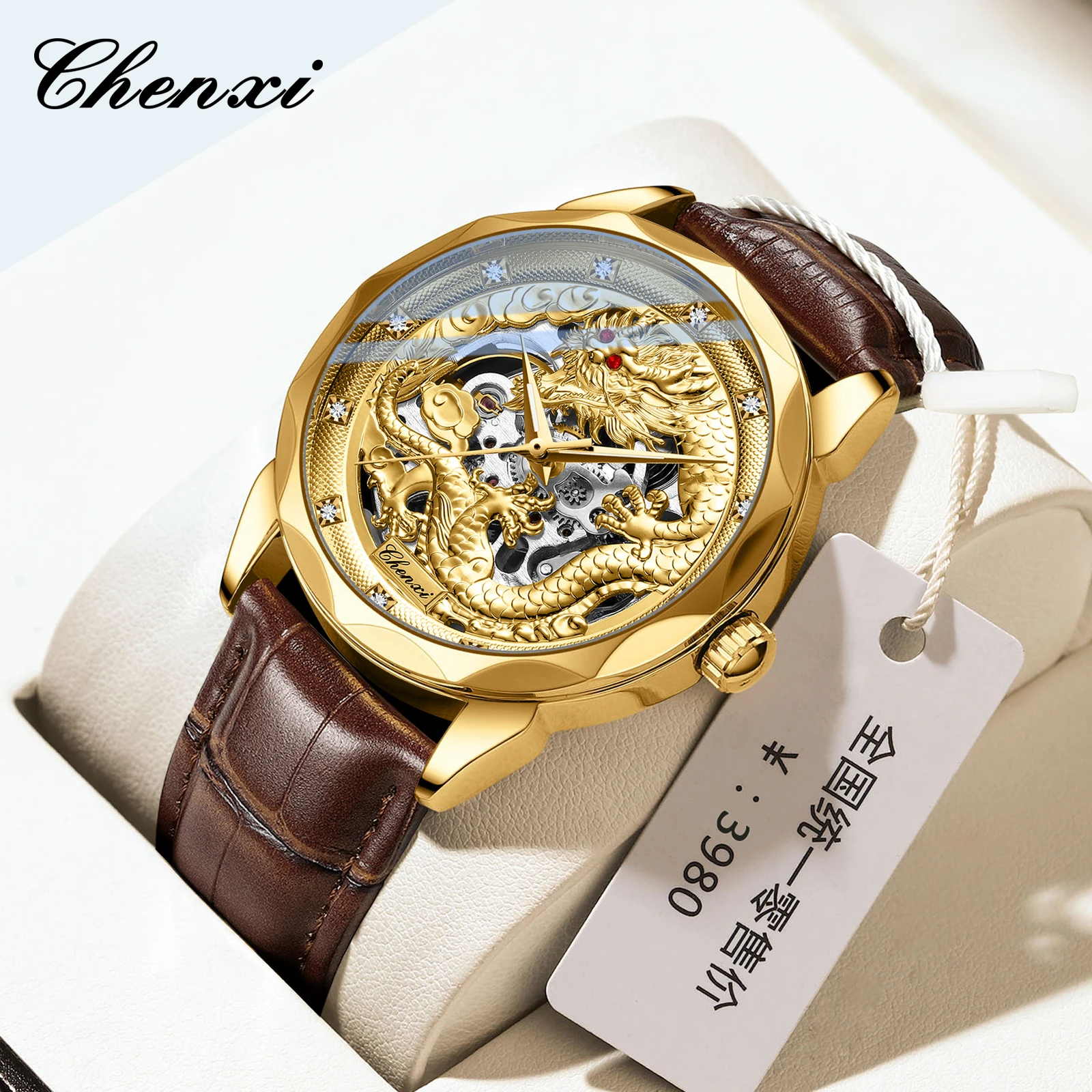 CHENXI 8899 Chinese Nation Cul - 3D Printing Watch ulasan dan harga