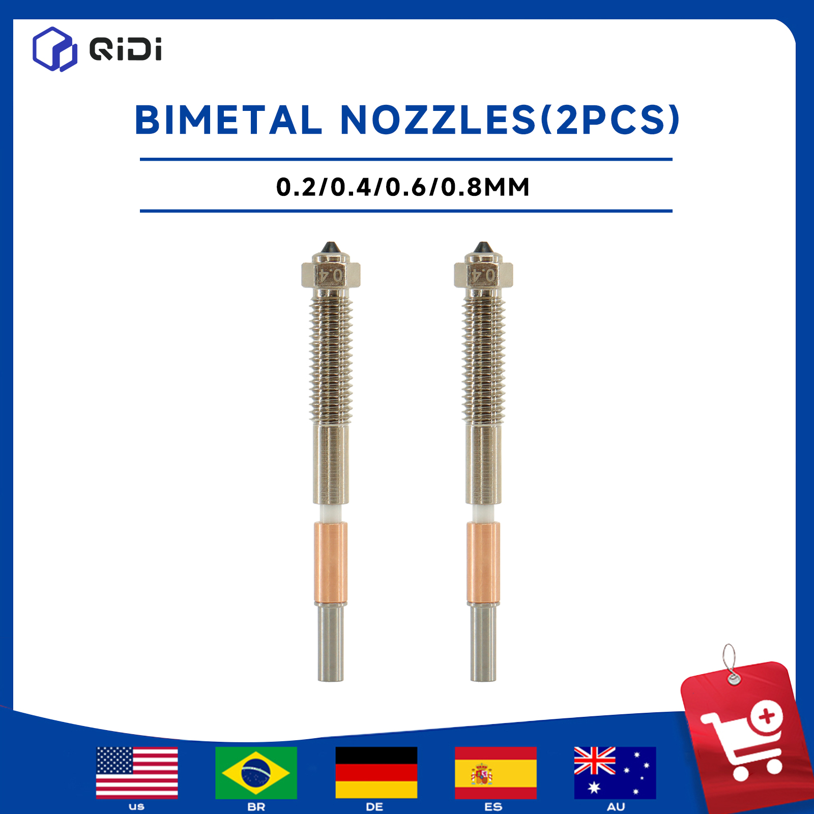 QIDI Max 4 3D Printer Bimetal  - 3D Printer Hotend Kit ulasan dan harga
