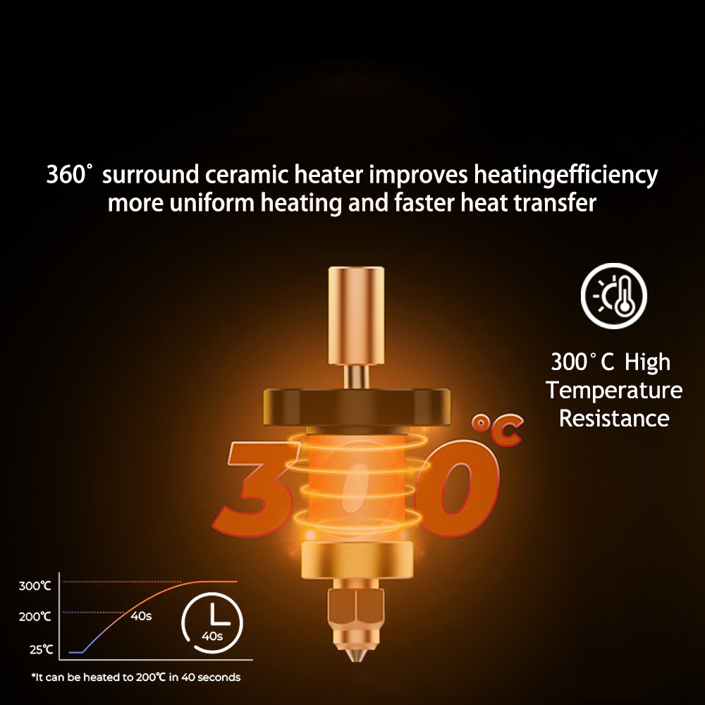 Hotend For Ender 3 V3 KE Ceram - 3D Printer Nozzle Brass ulasan dan harga