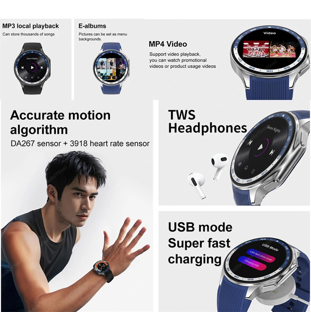 1.43 AMOLED Smart Watch 3D Sur - 3D Printing Watch ulasan dan harga