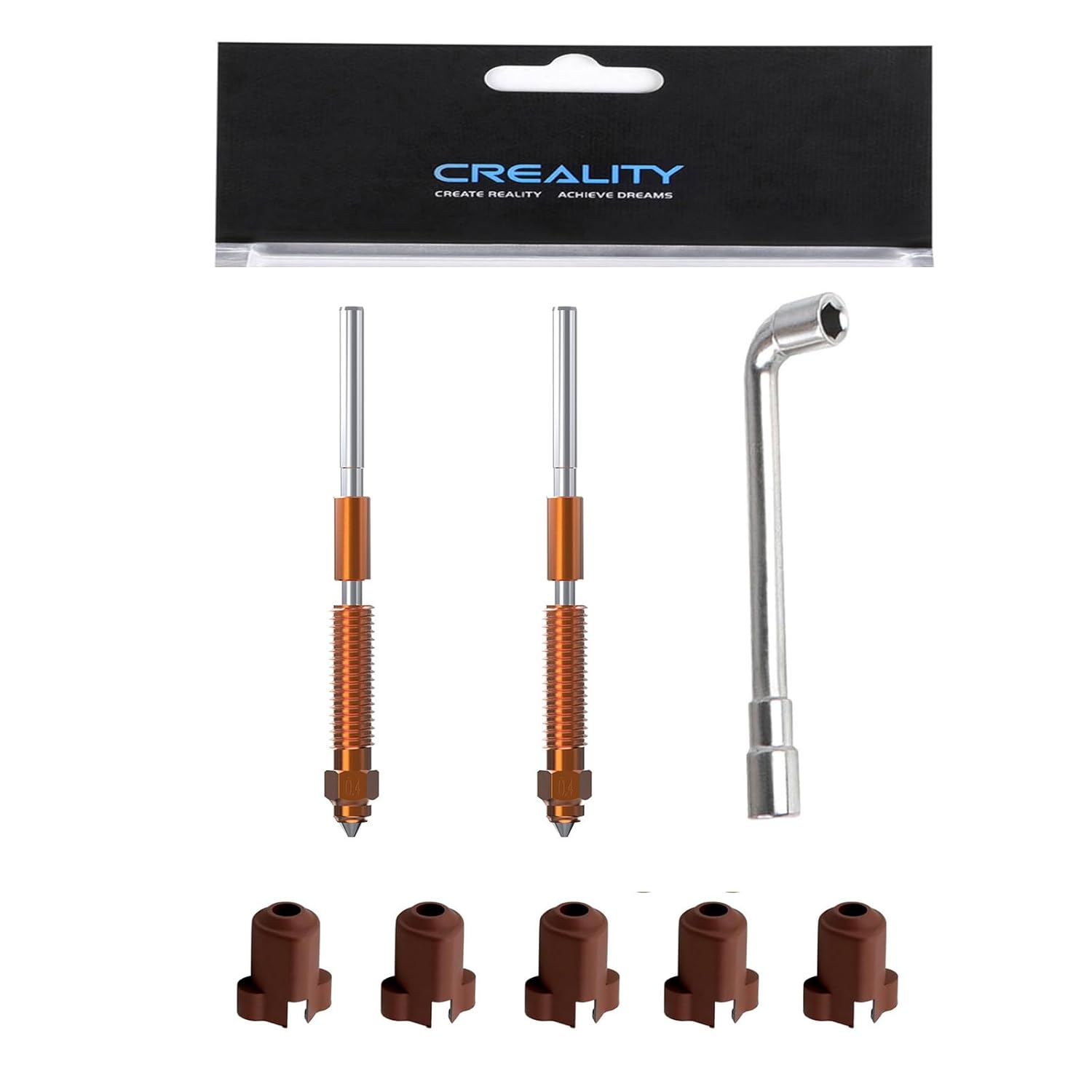 1/3/5PCS Creality K1C Nozzle,  - 3D Printer Nozzle Brass ulasan dan harga