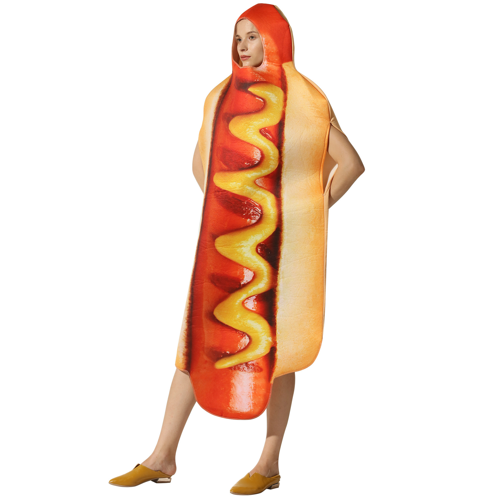 Funny 3D Print Hot Dog Hooded  - 3D Printing In Food ulasan dan harga