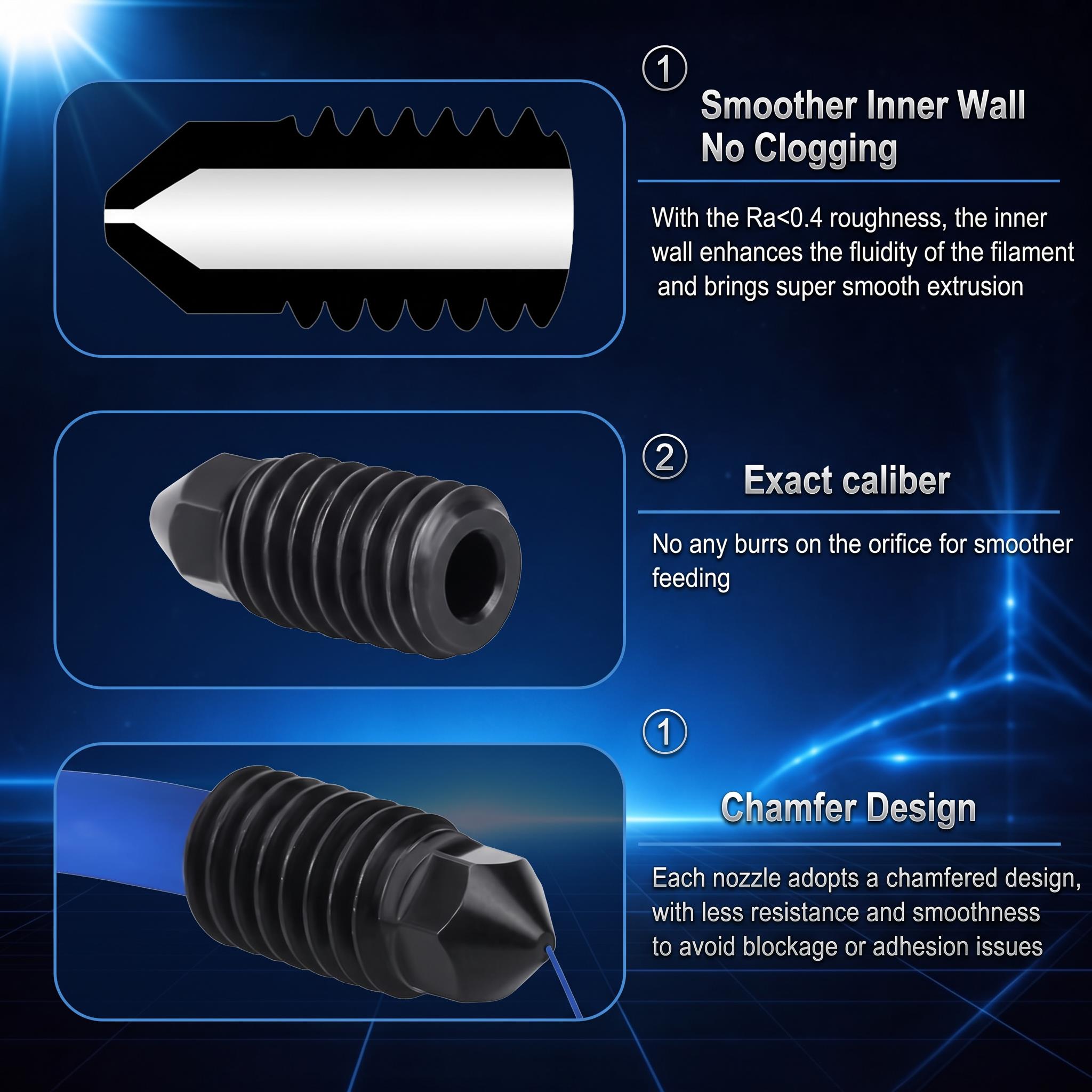 Hardened Brass Steel Nozzle fo - 3D Printer Hotend Kit ulasan dan harga