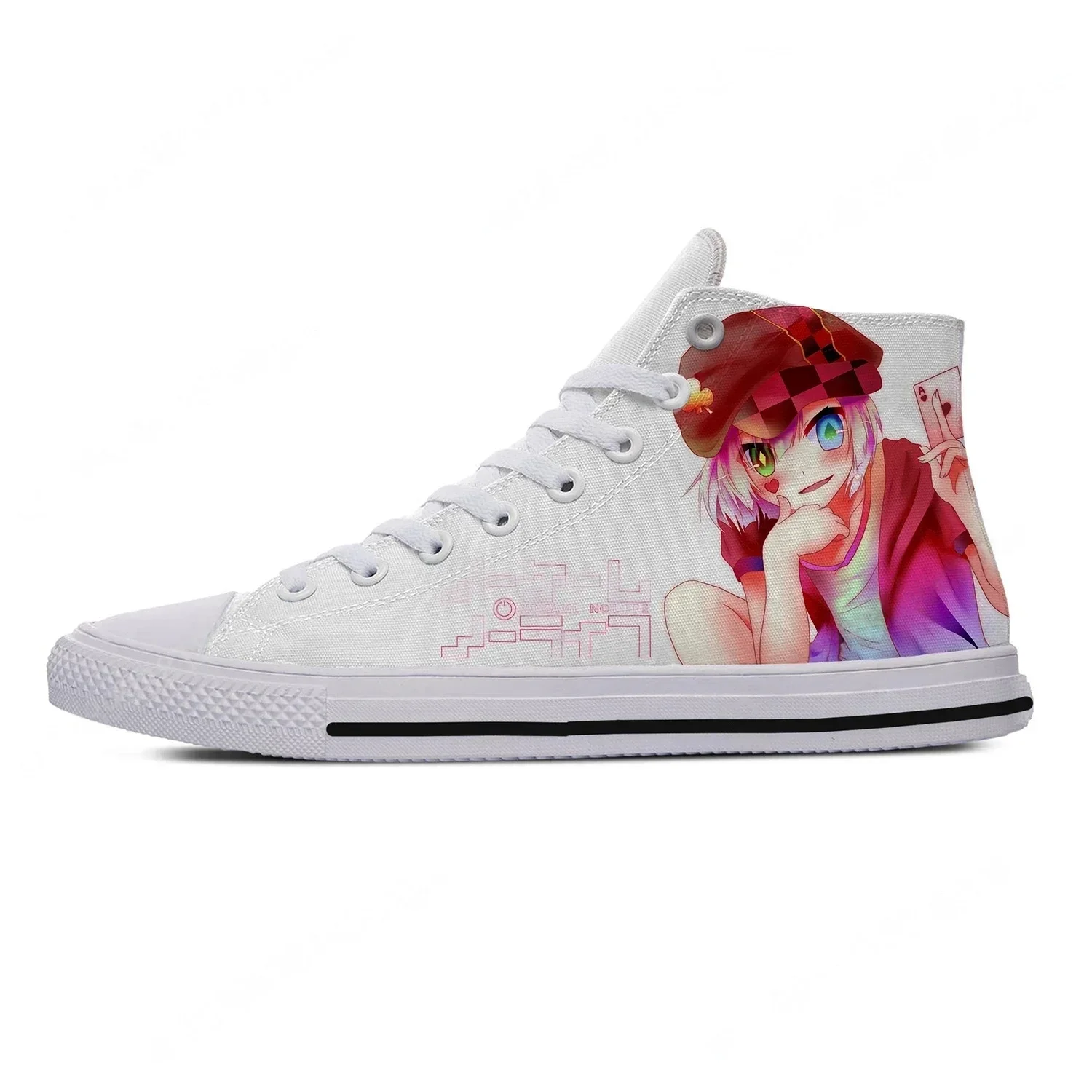 Anime NO GAME NO LIFE High Top - 3D Printing Games Free ulasan dan harga