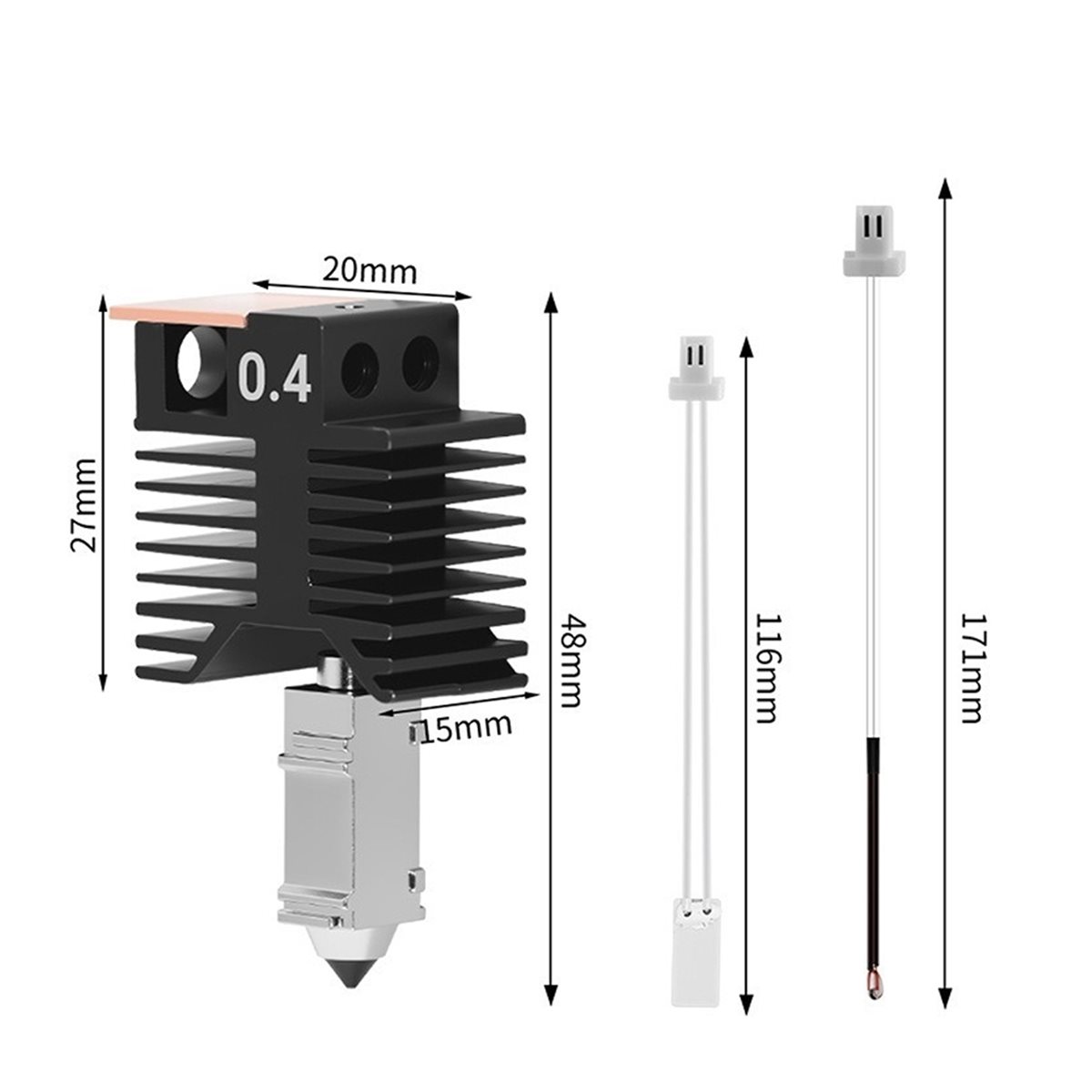 NEW FACTORY~For U1 Hotend Cera - Nozzle 0.4Mm Hardened ulasan dan harga