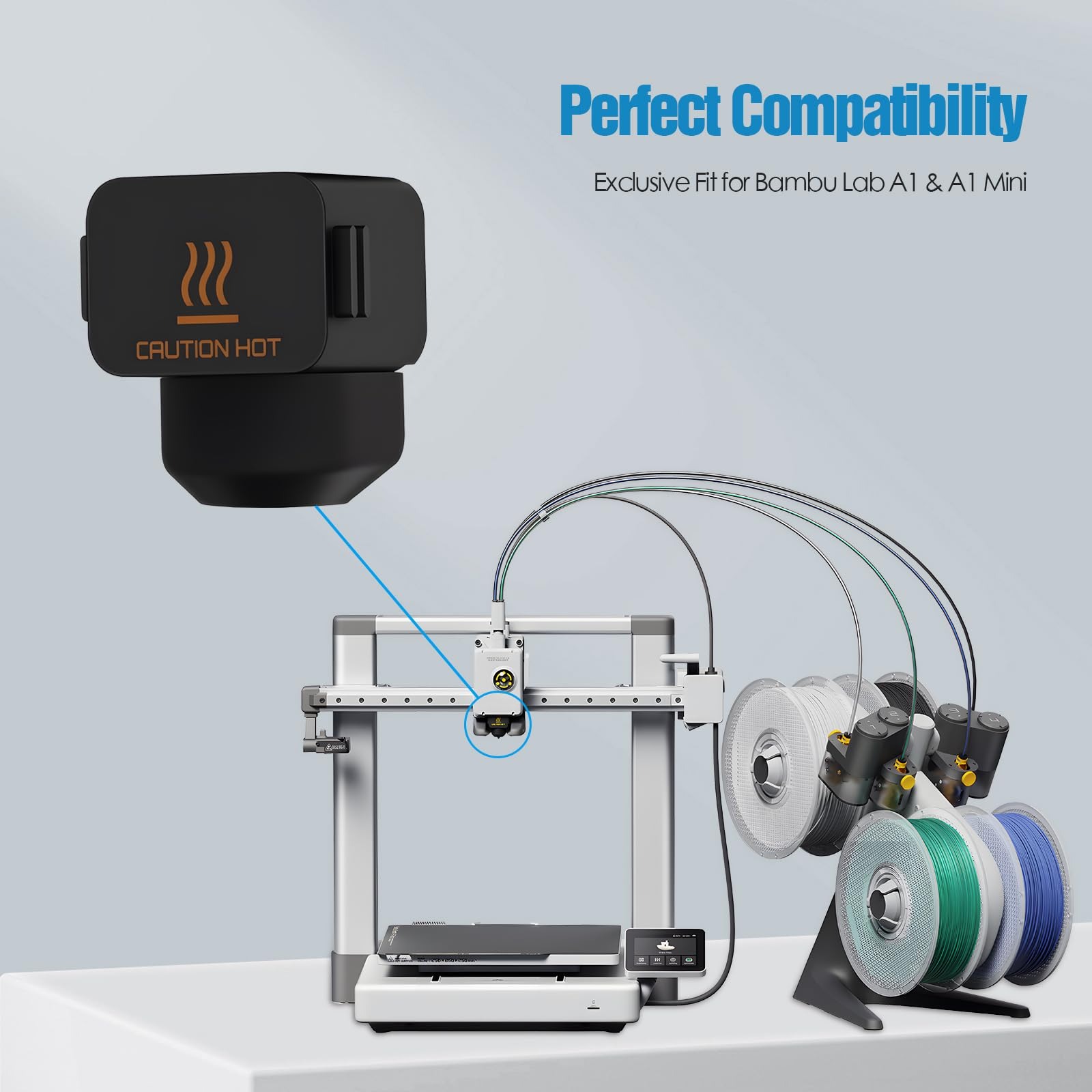 10Pcs Silicone Sock for Bambu  - 3D Printer Hotend Kit ulasan dan harga