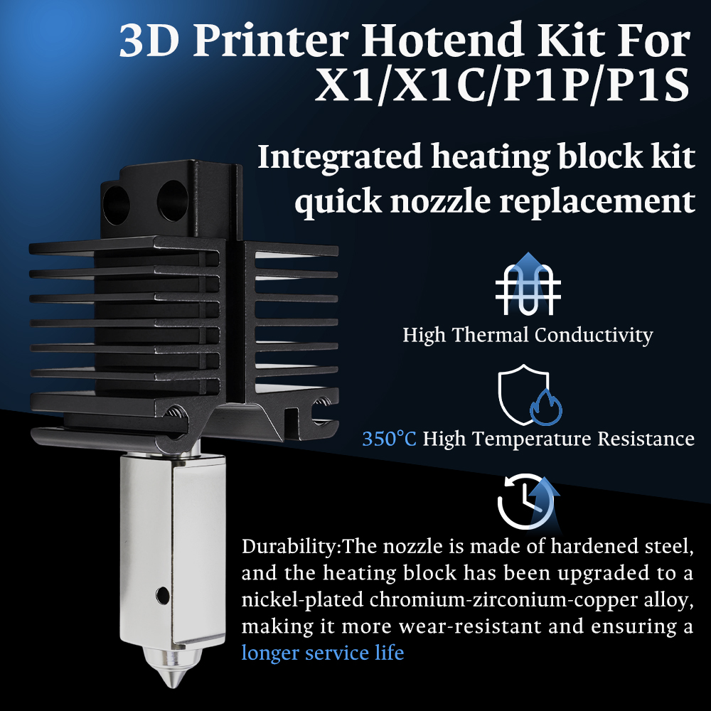 Hotend For Bambu Lab P1P X1C P - 3D Printing Bambu ulasan dan harga