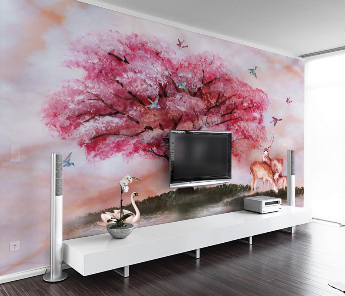 Pink Cherry Blossom Background - 3D Printing Heat Resistant Material ulasan dan harga