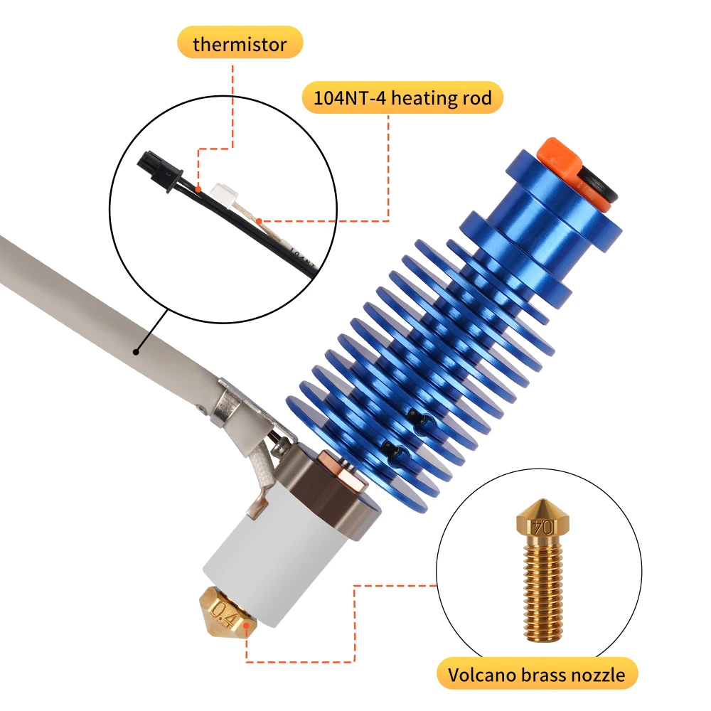 Volcano Hotend Kit 24V 60W For - 3D Printing Ender ulasan dan harga
