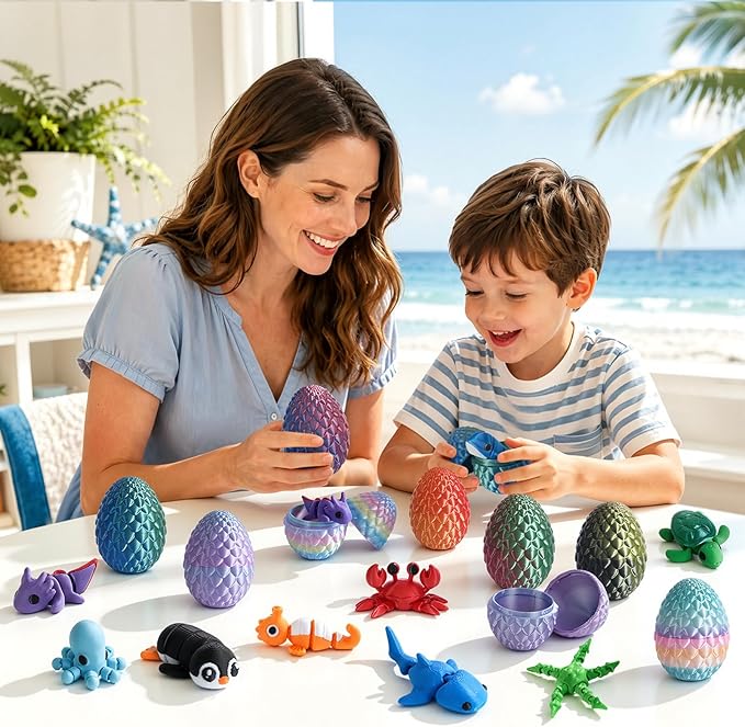 24pcs 3D Printed Surprise Egg  - 3D Printing Model Free ulasan dan harga