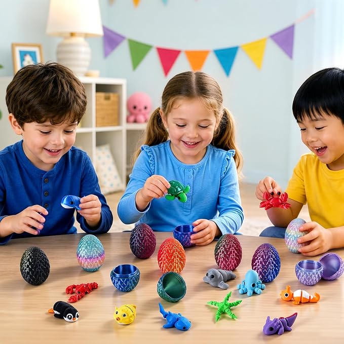 24pcs 3D Printed Surprise Egg  - 3D Printing Model Free ulasan dan harga